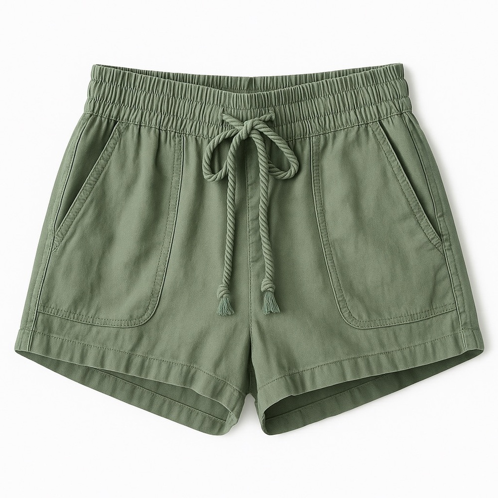C&C California Sage Green Cargo Shorts XS Drawstring Utility Casual